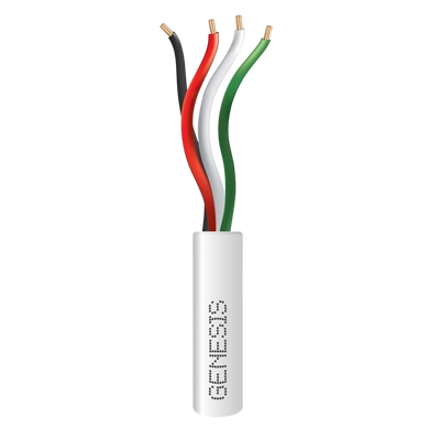 Cable para Alarma / 4 Conductores 22 AWG / Bobina 305 m (1000 ft) / Riser FT4 / Blanco