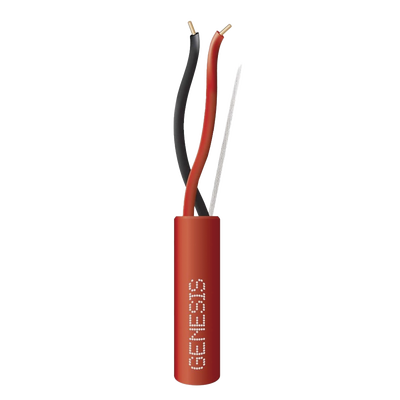 Cable para Incendio / 2x16 AWG / FPLR / Bobina 305 m (1000 ft) / Rojo