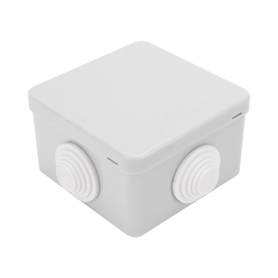 Caja de Derivación Exterior / IP55 / IK07 / 4 Entradas / ABS Antiflama / 80 x 80 x 50 mm