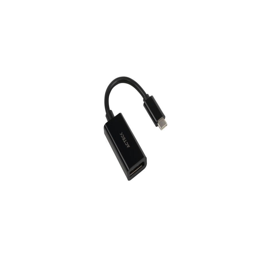 ADAPTADOR ACTECK SHIFT PLUS AD420 / USB C - DISPLAYPORT / 4K / 10 CM / NEGRO / AC-934718