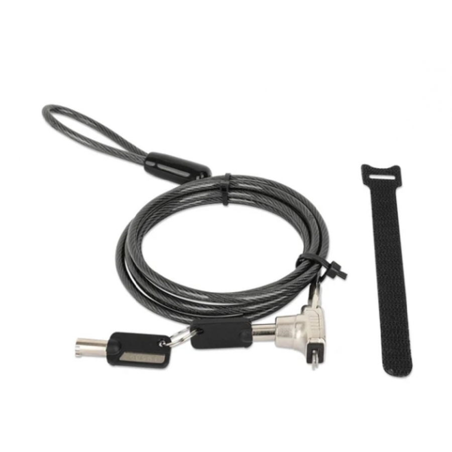 CANDADO LAPTOP , MANHATTAN, 440486 ,NANO LLAVE 1.8MTS GRIS