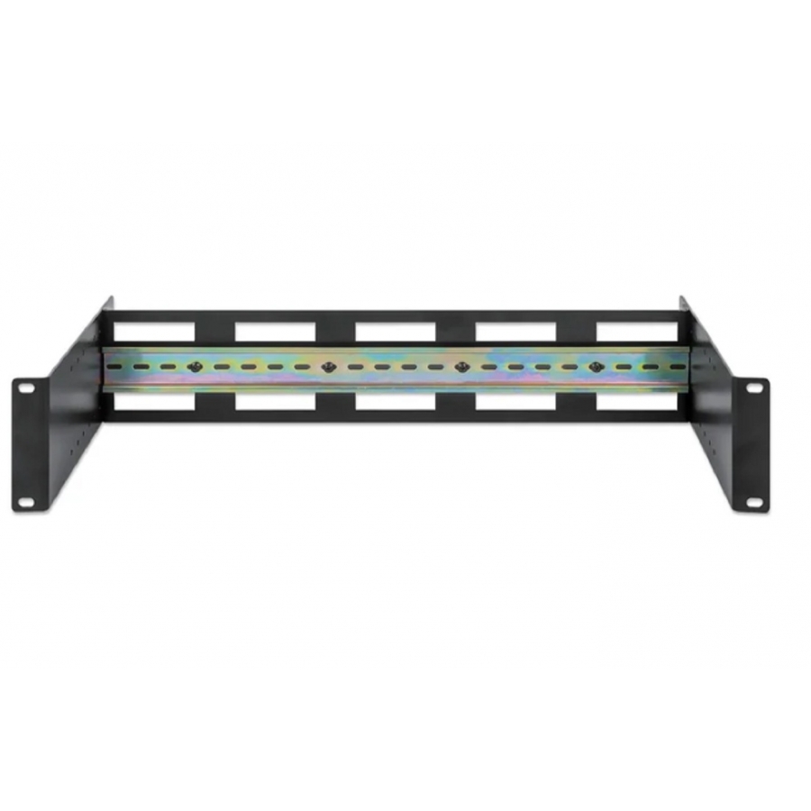 KIT DE CARRIL DIN , INTELLINET, 716345, AJUSTABLE PARA RACK 19, 2U