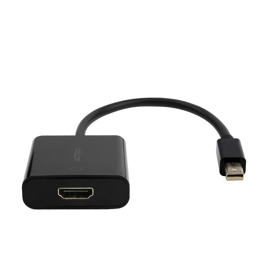 ADAPTADOR ACTECK SHIFT PLUS AH430 / MINI DISPLAYPORT - HDMI / 4K / 20 CM / NEGRO / AC-934770