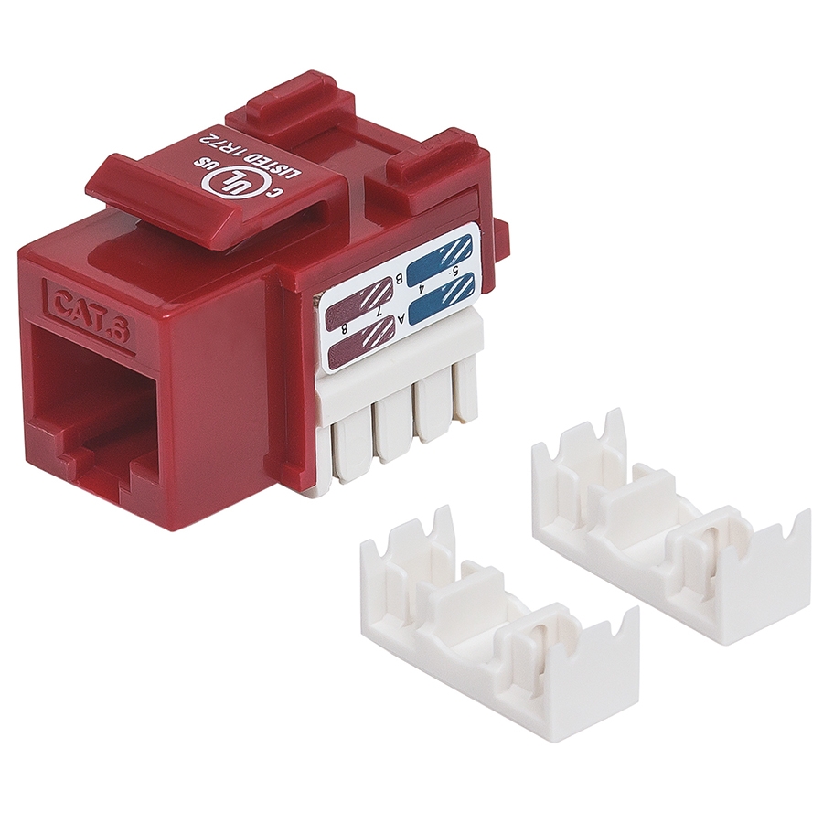 JACK,INTELLINET,210614, CAT 6 DE IMPACTO KEYSTONE ROJO