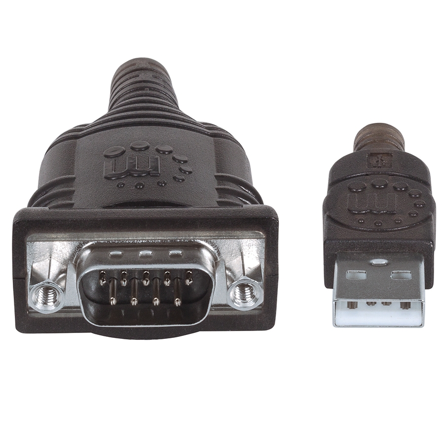 CONVERTIDOR,MANHATTAN,151849, USB A SERIAL DB9M 1.8M CHIP PL-2303RA
