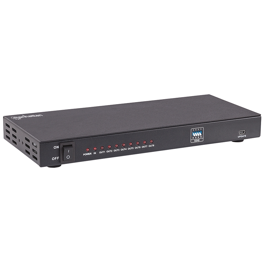 VIDEO SPLITTER,MANHATTAN,207560, HDMI 4K@30HZ, 1 IN:8 OUT