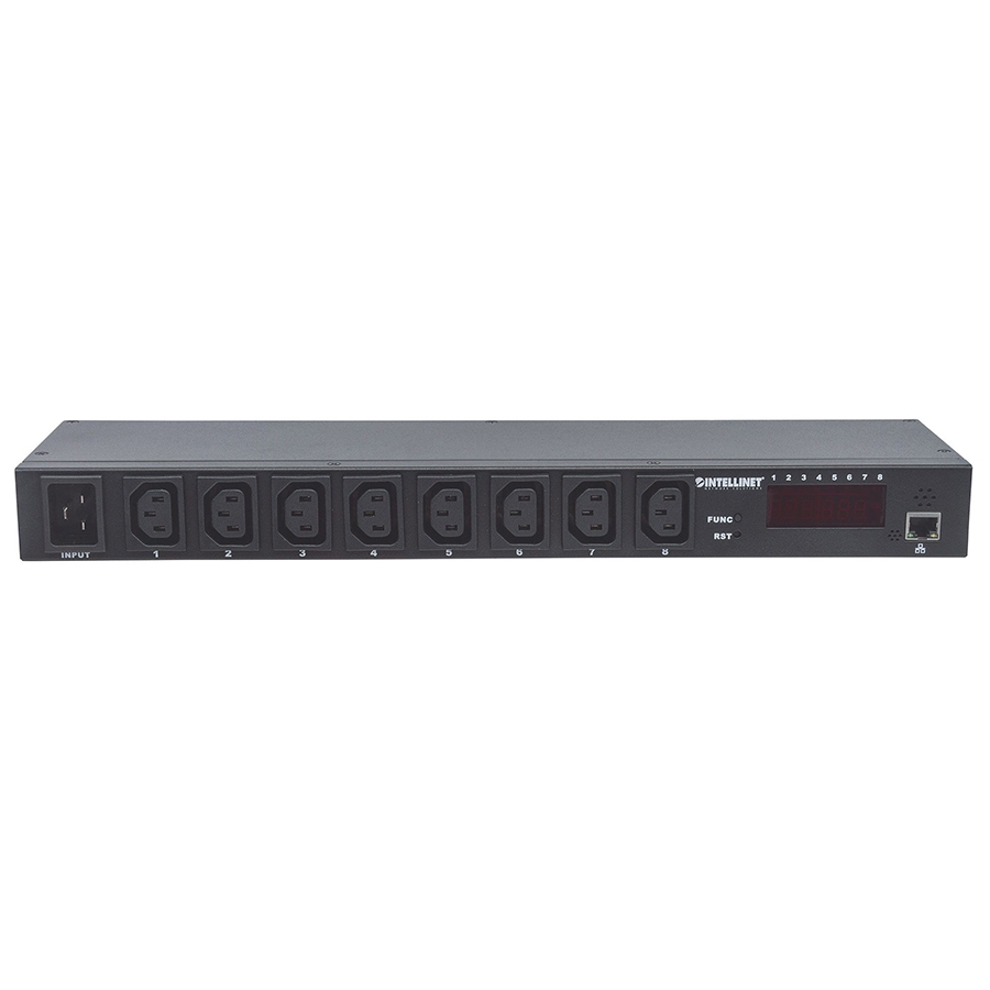 BARRA PDU,INTELLINET,163682, 8 CONT. GAB/RACK 19, 1U, INTELIGENTE CON MONITOREO