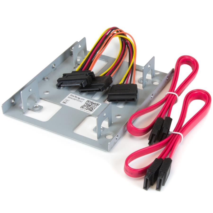 BRACKET DE MONTAJE PARA 2 UNIDADES DE DISCO DURO HDD DE 2.5 A BAHÍA DE 3.5 PULGADAS - STARTECH.COM MOD. BRACKET25X2