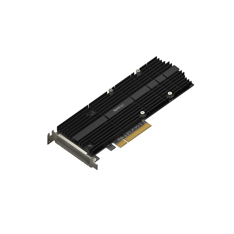 TARJETA ADAPTADORA SYNOLOGY DE SSD M.2 DOBLE RANURA PARA ACELERACIN DE CACH/ INTERFAZ PCIE NVME /FACTOR DE M.2 22110 /M.2 2280