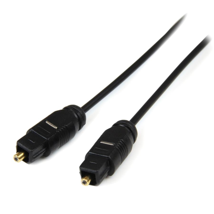 CABLE DE 3M TOSLINK AUDIO DIGITAL OPTICO SPDIF DELGADO - NEGRO - STARTECH.COM MOD. THINTOS10
