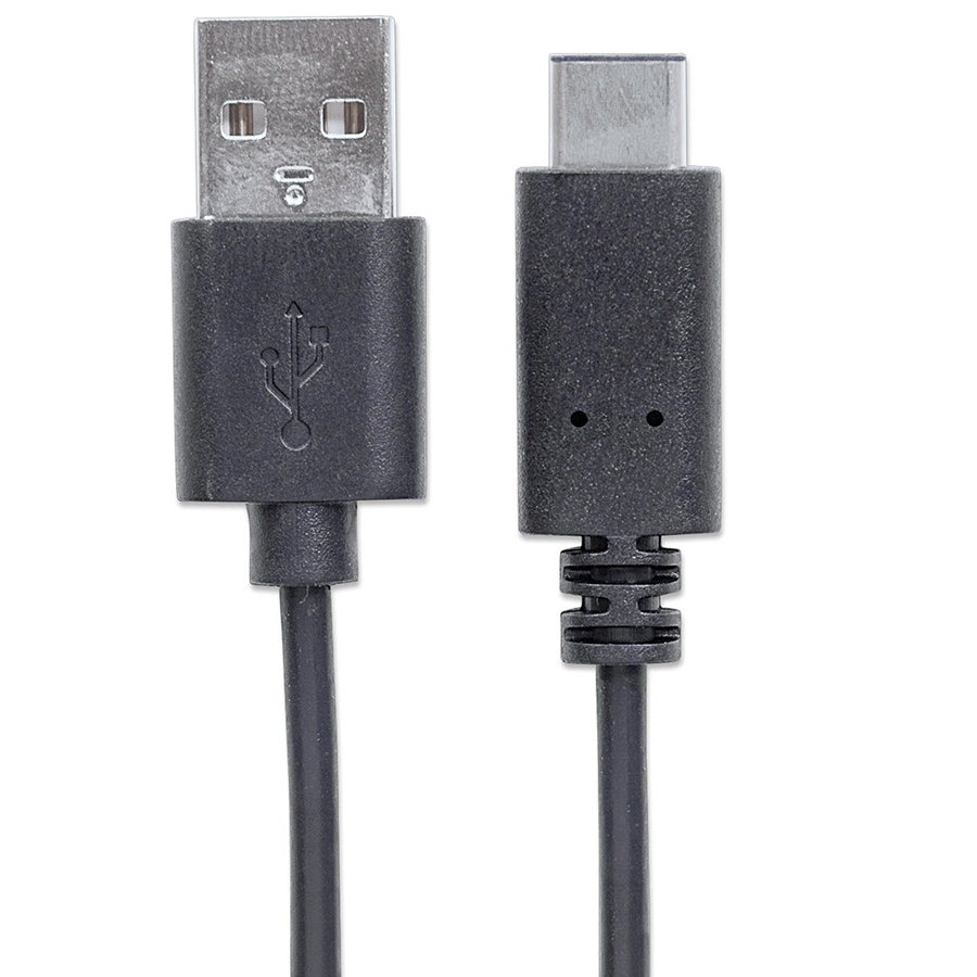 CABLE USB,MANHATTAN,353298,-C V2.0, C-A 1.0M NEGRO 480MBPS