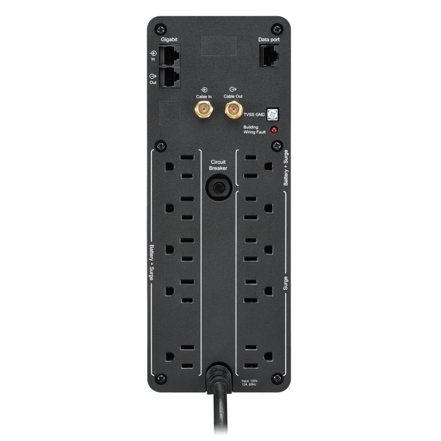 UNIDAD BACK UPS PRO BR 1100 VA, 10 TOMAS DE SALIDA, 2 PUERTOS USB DE CARGA, AVR, INTERFAZ LCD, LAM// SUSTITUYE AL BACK UPS BR1000G