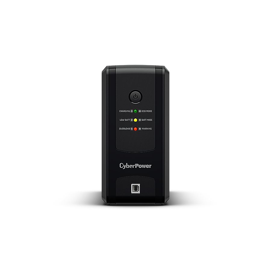 NO BREAK CYBERPOWER UT750GU 750VA / 375W, INTERACTIVO, INDICADORES LED, 8 NEMA 5-15R 4 RESPALDO / 4 SUPRESIN Y REGULACIN, TORRE, PUERTO USB, GREEN POWER, 2 AÑOS EN EQUIPO, 1 AÑO EN BATERA.