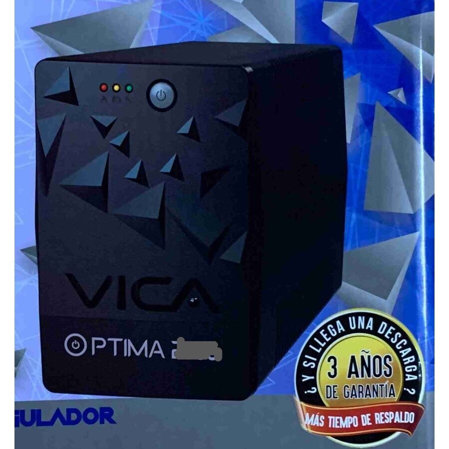 NO BREAK UPS VICA OPTIMA 2000 2000VA/1200W 8 TOMAS NEMA5-15R (4/4), RJ11/45,3 AÑOS DE GARANTIA