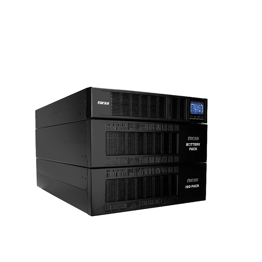 UPS DOBLE CONVERSION EN LINEA FORZA FDC-106KMR-ISO CON CAPACIDAD DE 6000VA / 6000W ISO FP 1 TRANSFORMADOR ESCALABLE TORRE 120-240V TORRE - BASTIDOR