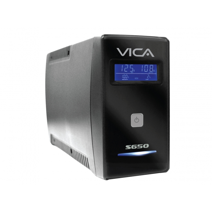 NO BREAK UPS VICA S 650 650VA/360W 8 TOMAS NEMA 5-15R (4/4), PANTALLA LCD 3 AÑOS DE GARANTIA