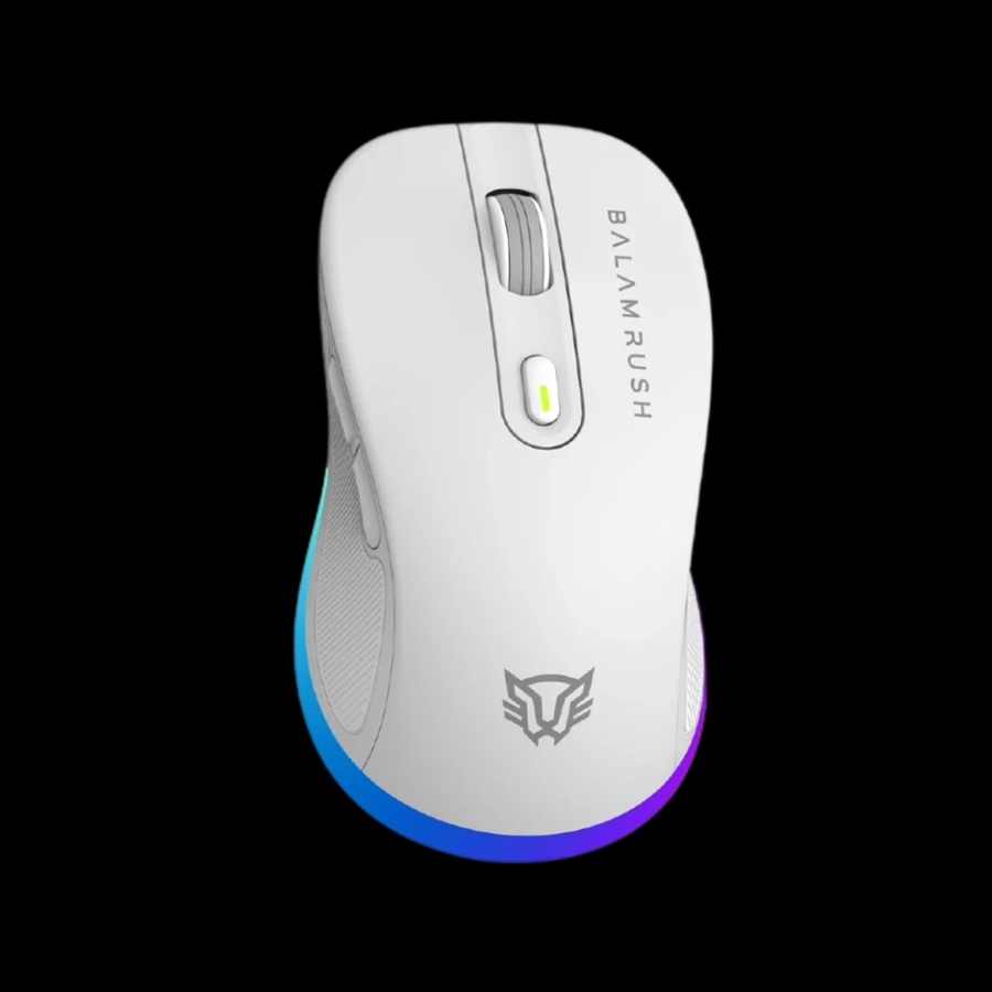 KIT GAMER BALAM RUSH SQUAD CONQUEST PRO KG525 / TECLADO Y MOUSE / DUAL / DONGLE USB - BT / ESPAÑOL / 97 TECLAS / RECARGABLE / ILUMINACION RGB / WIN / OPTICO / 7200 DPI AJUSTABLE / BLANCO / BR-940436