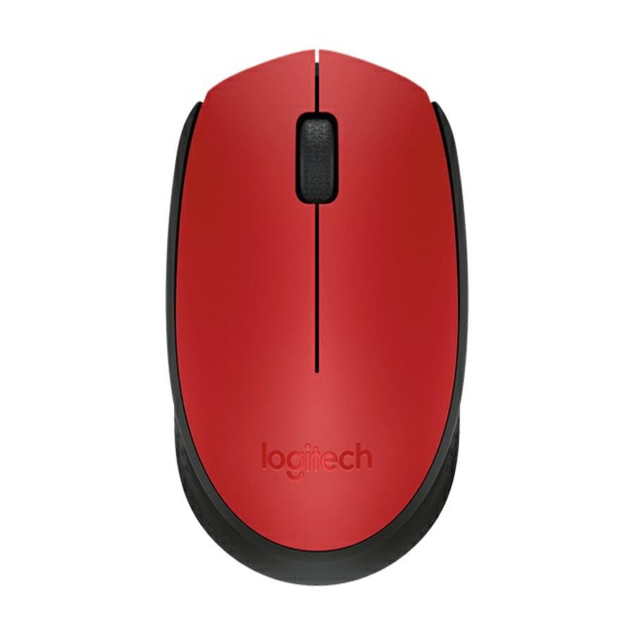 MOUSE LOGITECH M170 OPTICO INALAMBRICO RECEPTOR USB 1000DPI ROJO