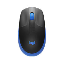 MOUSE LOGITECH M190 OPTICO INALAMBRICO RECEPTOR USB 1000DPI AZUL
