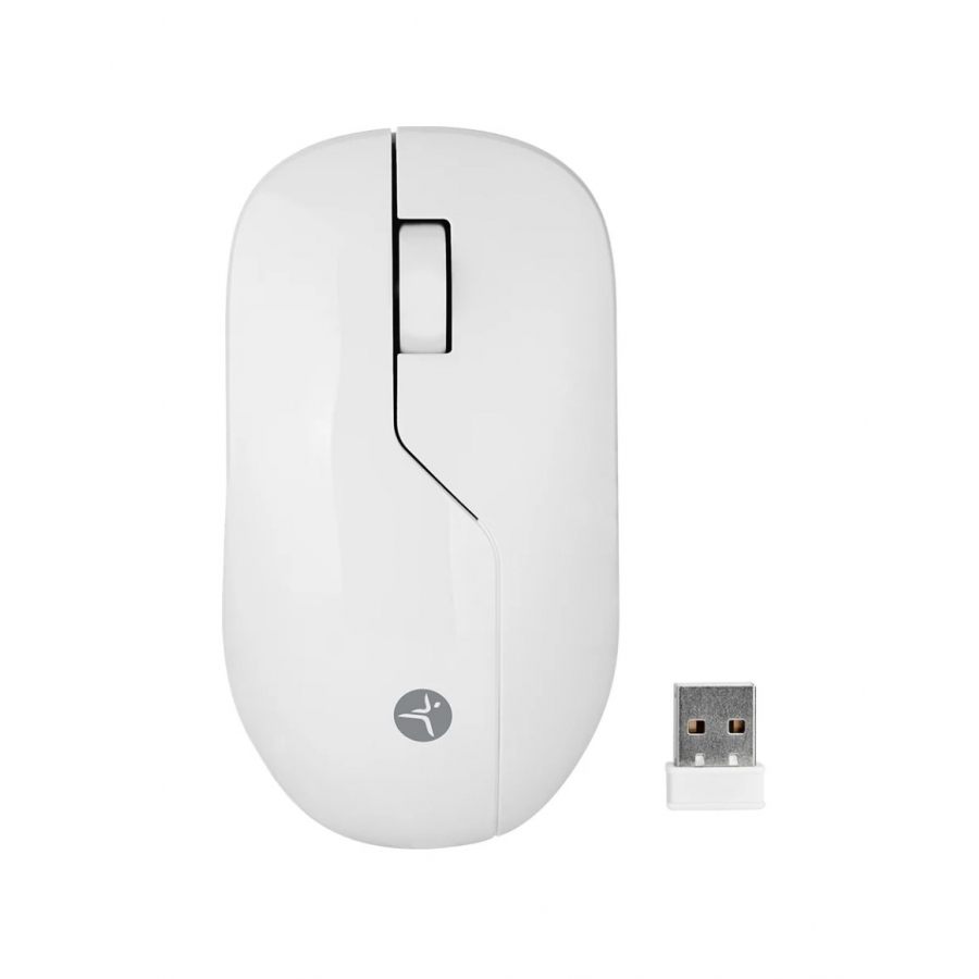 MOUSE - TECHZONE - TZACMOI49 - BATERIA RECARGABLE - INALAMBRICO USB A- OPTICO - 1200 DPIS - 2.4 GHZ - 2 BOTONES SCROLL - BLANCO