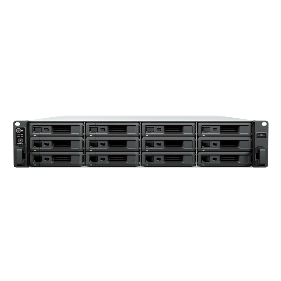 NAS SYNOLOGY RS4826XS+/ 12 BAHIAS/OCHO NUCLEOS 3.5 TURBO GHZ/16GB DDR4 ECC RDIMM/ 10GBE LAN X2/USB 3.2 X2/HASTA 288 TB Y CON EXPANSION X3 HAST 1.15PT/HOT-SWAP/ INTEL XEON D-1739.