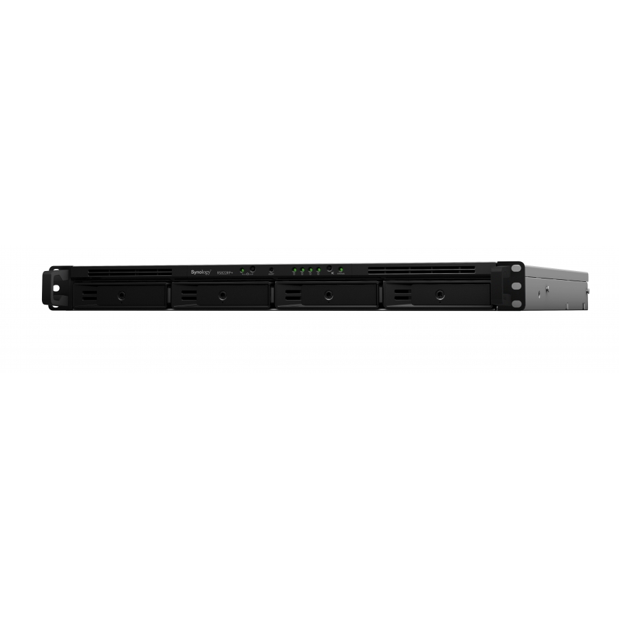 NAS SYNOLOGY RS822RP+ /4 BAHIAS EXPANDIBLES HASTA 8/RACK 1U/NUCLEO CUADRUPLE 2.2GHZ/2GB DDR4 HASTA 32GB/LAN GIGABIT X4/USB 3.2 X2/ HOT-SWAP/HASTA 72TB Y CON EXPANSION HASTA 144TB AMD RYZEN V1500B