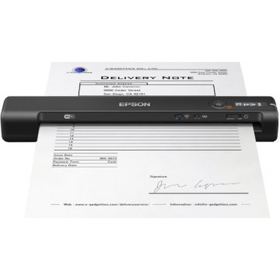 SCANNER EPSON WORKFORCE ES-60W PORTATIL, 4 PPM, 600 DPI, USB, WIFI