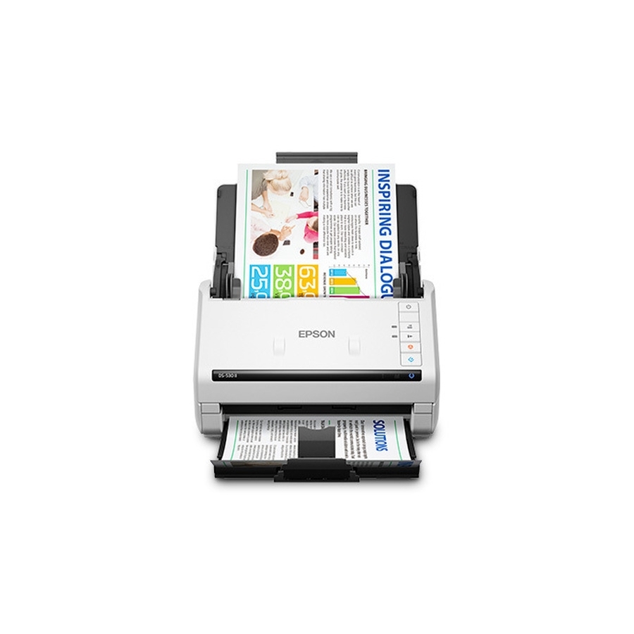 ESCANER EPSON DS-530 II, 35 PPM / 70 IPM, 600 DPI, 30 BITS, USB, ADF, DUPLEX