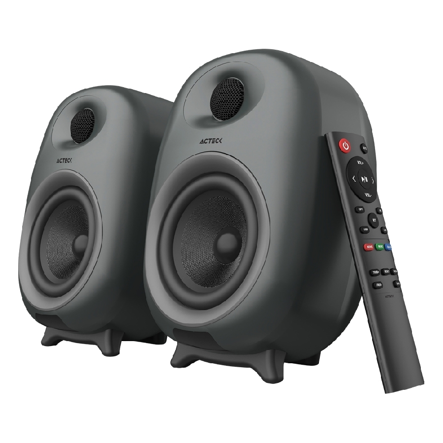 BOCINAS ACTECK DYNAMIC EXACT BS685 / INALAMBRICA / BLUETOOTH - AUX RCA - OPTICA - HDMI - ARC - USB / CONTROL REMOTO / 80W RMS / SONIDO ESTEREO / NEGRO / AC-935210