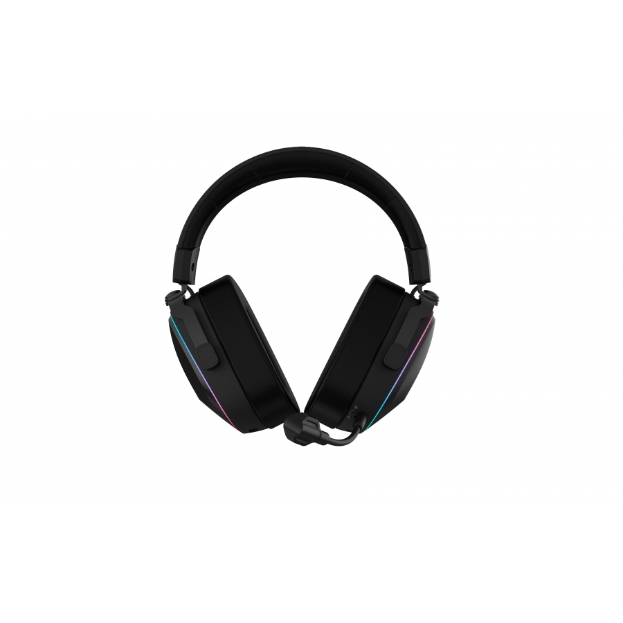 AUDIFONOS GAMER AEON EXPERT HS1100 / DIADEMA INALAMBRICOS / BT 5.3 - DONGLE USB - AUX 3.5 MM / PC - DISP MOVILES - CONSOLAS / MICROFONO OMNIDIRECCIONAL / RGB / 20 - 20 KHZ / NEGRO / BR-938501