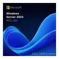 1 LICENCIA PARA USUARIO REMOTO (RDS) / WINDOWS SERVER 2025 / ESTANDAR O DATACENTER / LICENCIA FISICA / SE NECESITA 1 LICENCIA DE CAL DE USAURIO