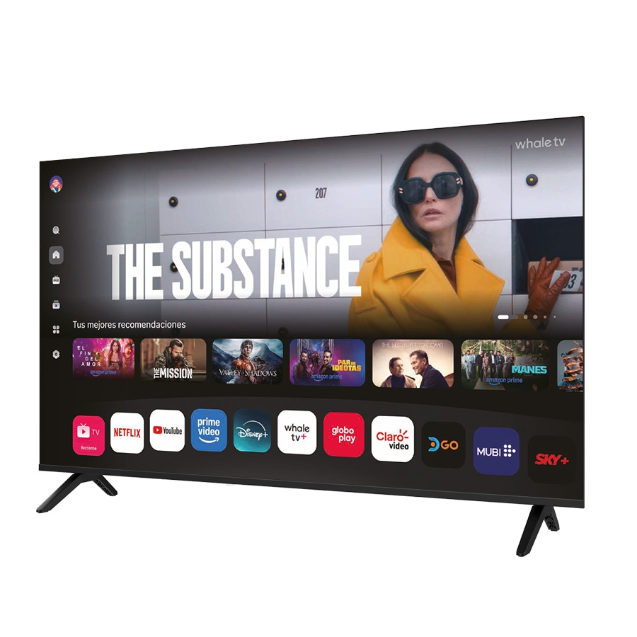 TELEVISION SMART QUARONI WHALE UHD 4K 50 3 HDMI, 2 USB, RCA, OPTICO, 3.5MM 60HZ