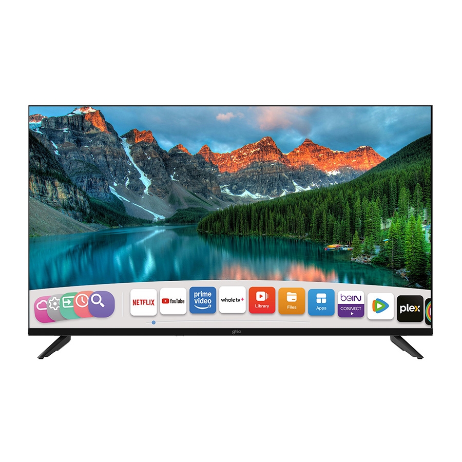 TELEVISION SMART GHIA WHALE TV 40 PULG FHD, WIFI, RJ45, 3 HDMI, 2 USB, RCA, AUX 3.5MM, OPTICO, DOLBY AUDIO