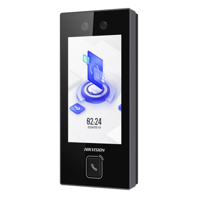 Terminal de Control de Acceso Facial / 2 Megapixel / 3,000 Rostros / Pantalla Táctil 4.5" / IP65 / PoE y Wi-Fi / Botón de Llamada Físico
