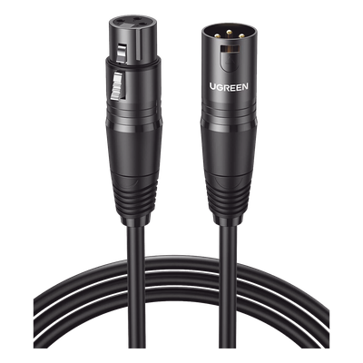 Cable XLR Balanceado / 3 Pines Macho a Hembra / 10 m (32.8 ft) / Triple Blindaje / OFC / Conectores Niquelados