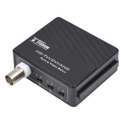 Receptor de Video Activo / Transmisión 400 m (1312.3 ft) / HD-TVI/CVI/AHD/CVBS / 2 Megapixel / Inmunidad al Ruido 60 dB / Protección contra Sobretensión Grado III