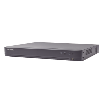DVR Pentahíbrido / 8 Canales (4 TurboHD + 4 IP) / 8 MP (4K) / Reconocimiento Facial / AcuSense / Audio Bidireccional / H.265+