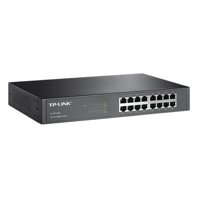 Switch Gigabit no administrable / 16 puertos 10/100/1000 Mbps / 35.7 Mpps / Escritorio o rack