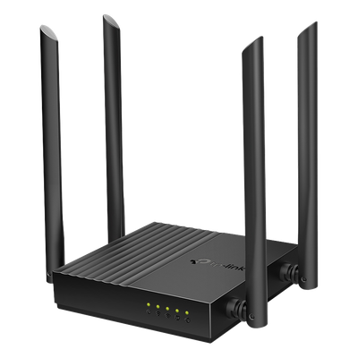 Router Inalámbrico / AC1200 / Doble Banda / MU-MIMO 2x2 / 4 Puertos LAN Gigabit / EasyMesh / Beamforming