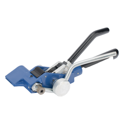 Flejadora Tipo Matraca / Corte Integrado / Fleje 6-20 mm (1/4" a 3/4") / Espesor 0.4-0.76 mm / Acero Resistente