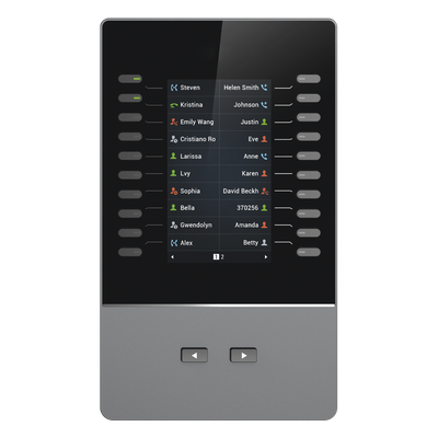 Módulo de Extensión IP / Pantalla LCD 4.3" / 272 x 480 píxeles / 40 Contactos por Módulo / Hasta 160 Líneas en Cascada / BLF y Conferencia