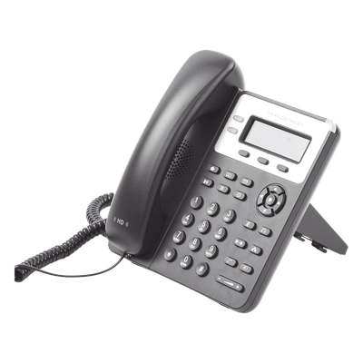 Teléfono IP / 2 Líneas SIP / Audio HD / LCD 132x48 Retroiluminada / Dual Ethernet 10/100 Mbps / Conferencia 3 Vías / 3 Teclas XML Programables