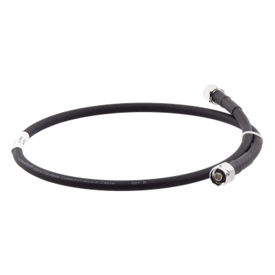 Jumper Coaxial / Ultra Flexible / Baja Pérdida hasta 7 GHz / N-Macho a N-Macho / 1 m / Interior y Exterior