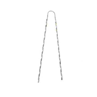 Remate Preformado para Fibra Óptica / Acero Galvanizado / Mensajero 6.3 mm (1/4") / Tensión 4233 kg / Longitud 635 mm (25") / Pierna Dispareja