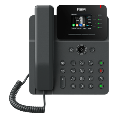 Teléfono IP Empresarial / Wi-Fi 6 Dual Band / 4 Líneas SIP / Pantalla 2.4" HD / Bluetooth 5.4 / PoE Gigabit / Conferencia 6 Vías