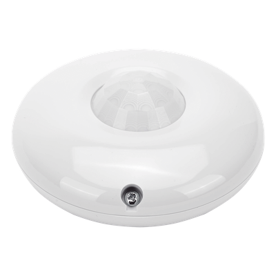 Sensor PIR de Techo / Detección 360° / Alcance 12 m (39.4 ft) / Inalámbrico / Interior / Óptica 3D