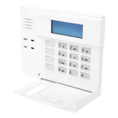 Teclado de Control para Alarma / Pantalla LCD de Palabras Fijas en Inglés / Teclas Retroiluminadas / 4 Botones de Función Programables / Compatible con Paneles VISTA