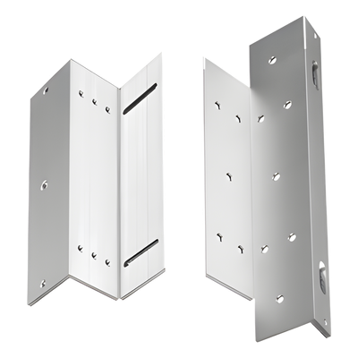 Kit de Brackets de Montaje Z y L / Aluminio Reforzado / 182 x 40 x 24.3 mm / Para Chapa Magnética