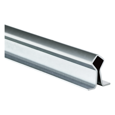 Guía de Piso para Ruedas Tipo V / 6 m (19.7 ft) / Acero Galvanizado / Fijación a Cemento / 3.78 kg/m