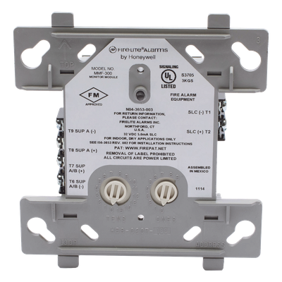 Módulo Monitor Direccionable / Circuito IDC Clase A o B / Lazo SLC / Alimentación por SLC / 1,500 Ohms Máx. / Certificado UL/FM
